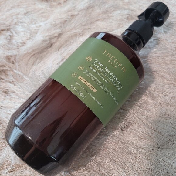 Theorie Sage Green Tea & Bamboo Energizing Conditioner Pump 27 fl oz 800 Ml - Picture 1 of 5